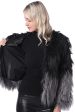 Black Winter Long Sleeve Faux Fur Coat on Sale