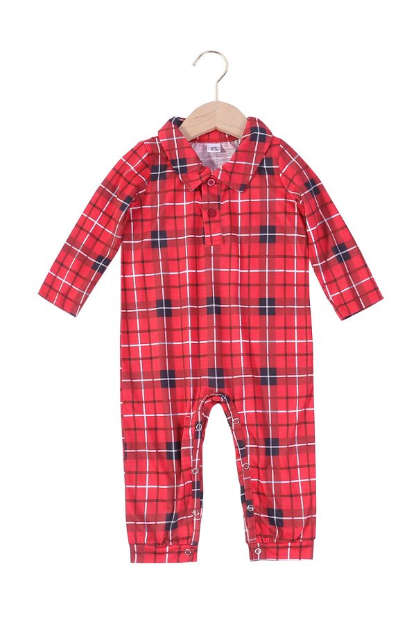 Red Plaid Family Christmas Pajamas For Sale