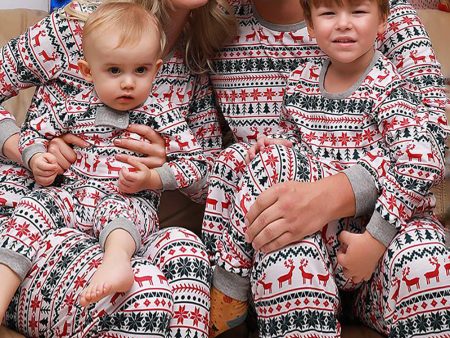 Christmas Family Matching Pajama Set Grey Pattern Pajamas Fashion