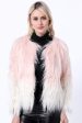 Black Winter Long Sleeve Faux Fur Coat on Sale