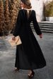 Long Sleeves Black Holiday Party Dress with Pleated on Sale