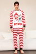 Red Stripes Snowmen Christmas Family Pajamas Set Online now