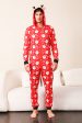 Family Red Christmas Claus Print Pajamas Online