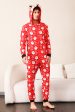 Family Red Christmas Claus Print Pajamas Online