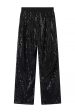 Black Sparkly Sequin 2 Piece Women Suits Fashion