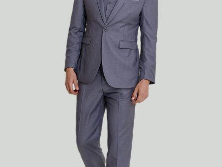 Grey Men s 3 Piece Notched Lapel Prom Suits For Cheap