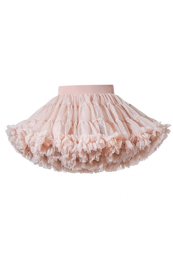 Champagne Ruffled Girl Tutu Skirt Online