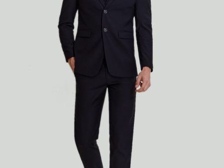 Black Three Piece Suit for Men with Notched Lapel Cheap