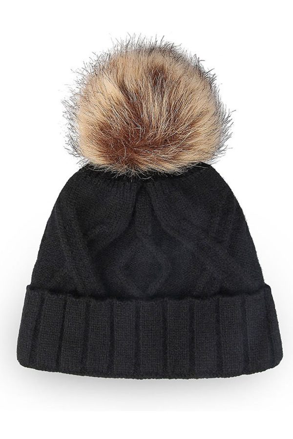 Black Knitted Hat Online