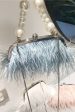 Blue Tassel Pearl Evening Party Clutch Bag Fashion