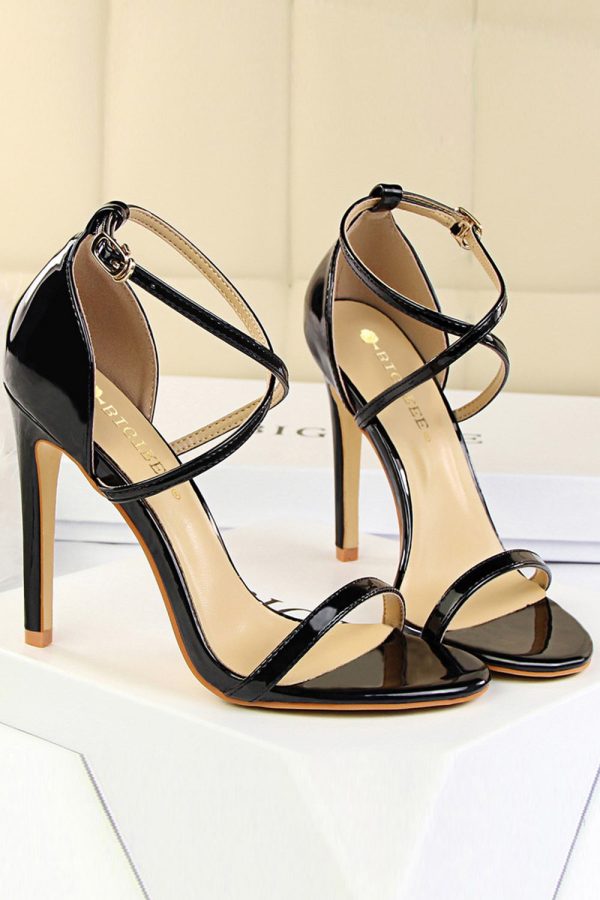 Black Stiletto Sandals Fashion