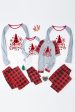 Grey & Red Plaid Matching Family Christmas Pajamas Online Hot Sale