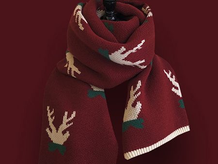 Christmas Gift Red Thermal Scarf Discount