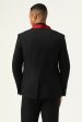 3 Piece Black Red Shawl Lapel Men s Prom Suits Online Sale