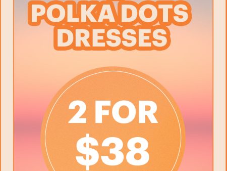 ZAPAKA MYSTERY BOX of 2Pc Polka Dots Dresses Cheap