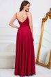 A Line Spaghetti Straps Burgundy Long Bridesmaid Dress Sale