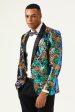 Sparkly Dark Green Sequins Men s Prom Blazer Fashion