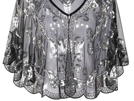 1920s Glitter Sequins Cape Online Sale