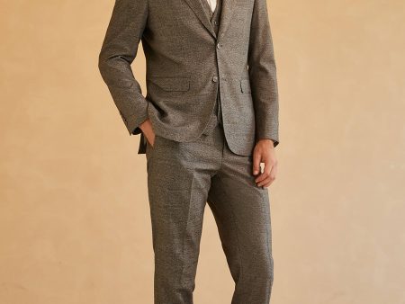 Grey Peak Lapel Wedding Men Suit Discount