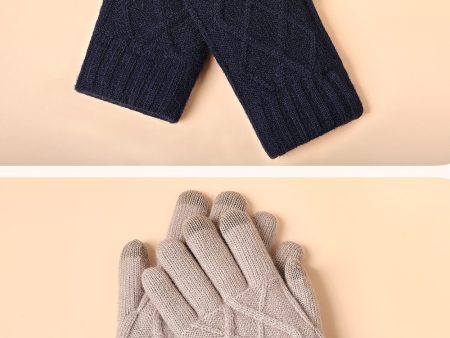 Black Knitted Gloves on Sale