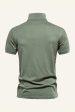 Classic Grey Green Regular Fit Collared Men s Polo Shirt Online