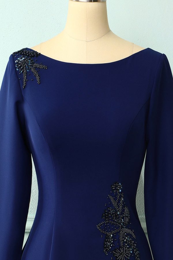 Dark Blue Mother Of The Bride Dress on Sale