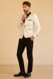 White Shawl Lapel Jacquard One Button Men s Prom Blazer Discount