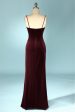 Burgundy Velvet Evening Prom Dress For Discount