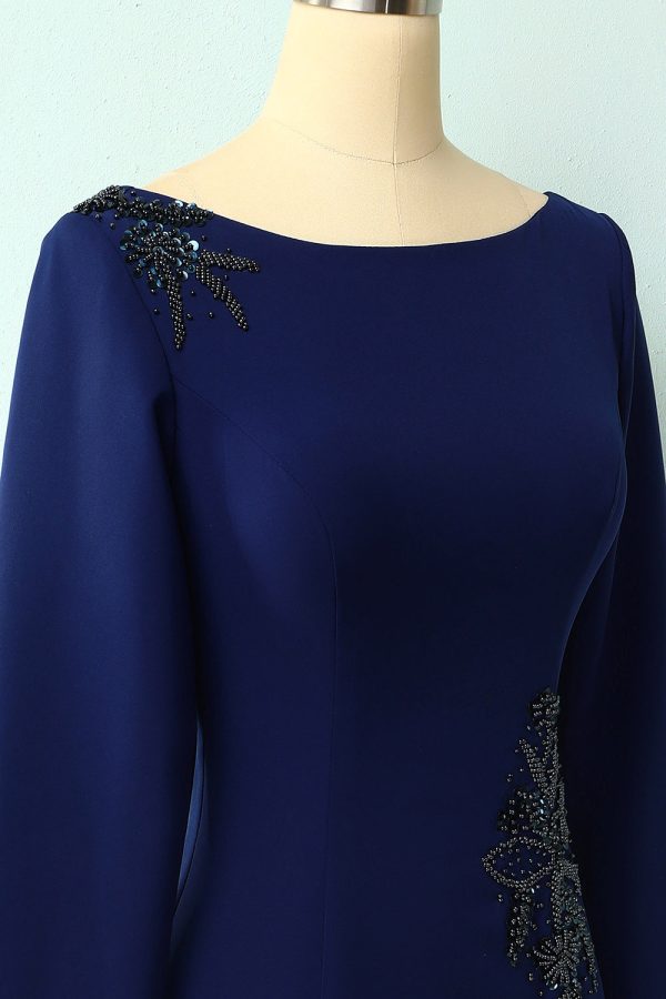 Dark Blue Mother Of The Bride Dress on Sale