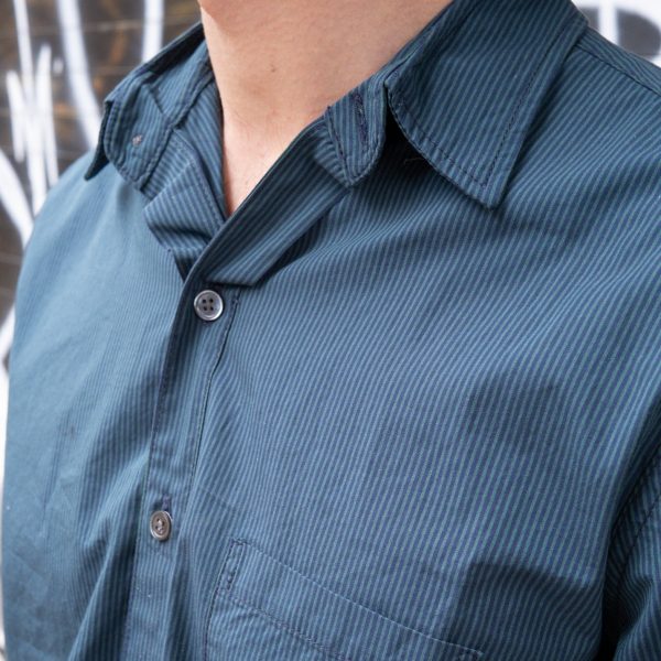 The Reverse Seam Shirt, Forest Stripe Sale