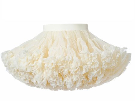 Champagne Ruffled Girl Tutu Skirt Online