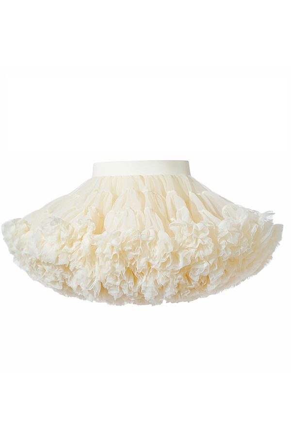 Champagne Ruffled Girl Tutu Skirt Online