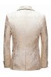 White Jacquard Men s Blazer Discount