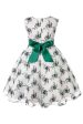 Blue Embroidery Lace Girls  Dress with Bowknot Hot on Sale