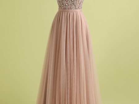 Tulle Beading Prom Dress Sale