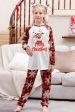 Christmas Red Print Family Pajamas Sets Discount