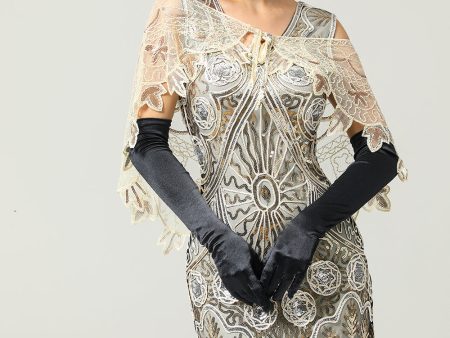 1920s Sequin Women Cape Hot on Sale