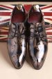 Brown Jacquard Men s Leather Party Shoes on Sale