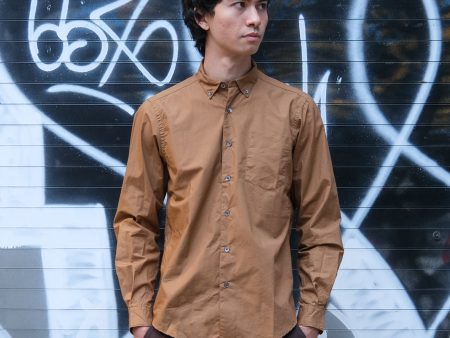 Single Needle Shirt, Safari Tan | Broadcloth Supply