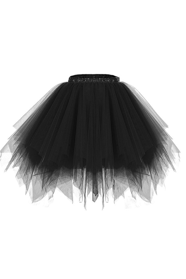 Short Tutu Ballet Bubble Skirt 50 s Tulle Party Vintage Petticoat Supply