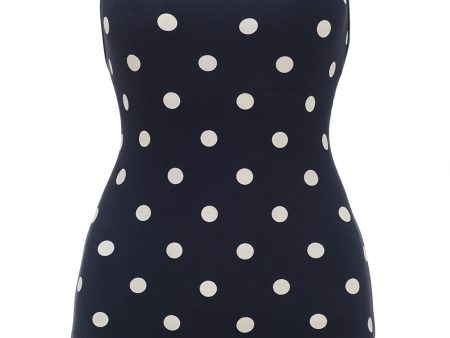 Black Summer Polka Dots Swimsuit on Sale