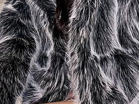 Black Hooded Festival Faux Fur Shearling Coat Hot on Sale