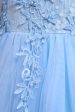 Tulle Beaded Blue Girls Dresses with Appliques Discount