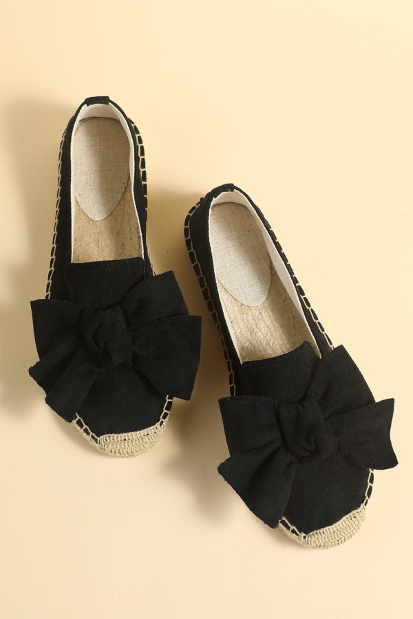 Flat Straw Linen Shoes Hot on Sale