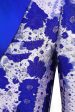 Royal Blue Shawl Lapel Jacquard Men s Prom Blazer Fashion