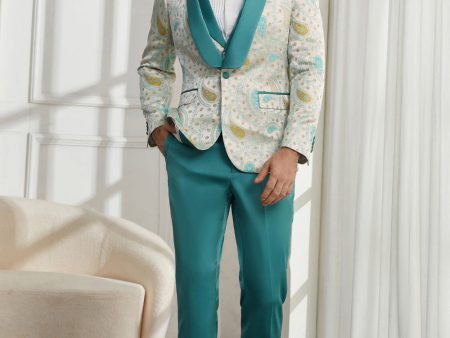 Shawl Lapel One Button Light Green 3 Piece Men s Homecoming Suits Online now