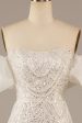 Sparkly Ivory Mermaid Sequined Floor-Length Wedding Dress Fashion