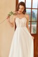 Beautiful A Line Spaghetti Straps White Wedding Dress with Appliques Hot on Sale