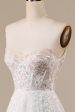 Ivory Detachable Off the Shoulder Corset Tulle Wedding Dress For Cheap