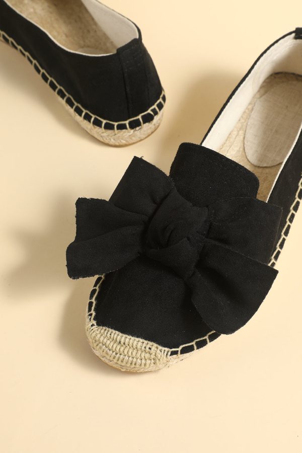 Flat Straw Linen Shoes Hot on Sale